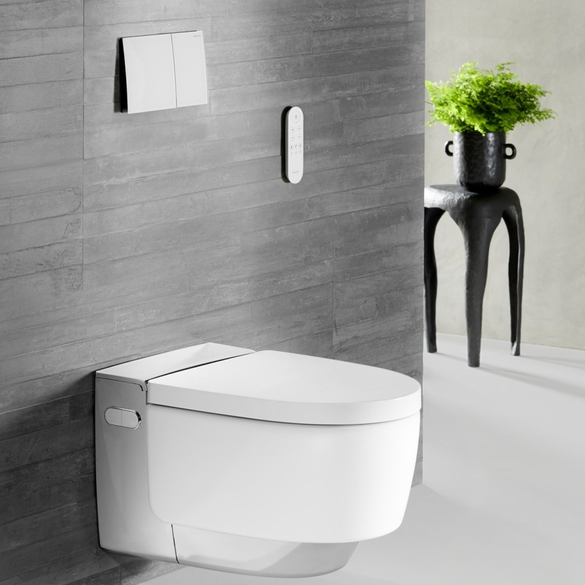 Geberit AquaClean Mera Comfort Chrome ile uzaktan kumanda