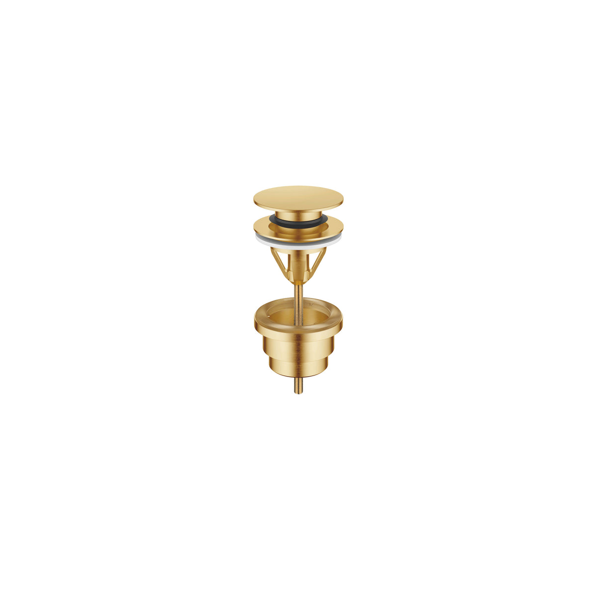 Dornbracht SERIES-VARIOUS Lavabo Süzgeci, Bas-Aç 1 1/4" — Fırçalanmış Durabrass (23 ayar Altın)