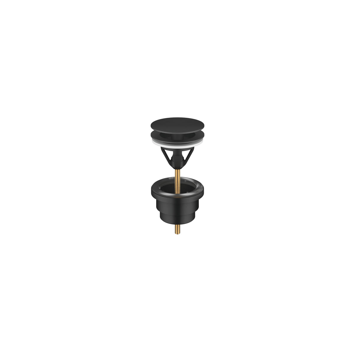 Dornbracht SERIES-VARIOUS Lavabo Süzgeci, Bas-Aç Kapatmasız 1 1/4" — Mat Siyah