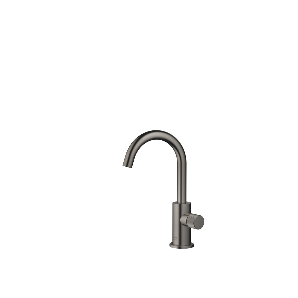 Dornbracht META Tek Su Girişli Lavabo Musluğu, Soğuk Su — Fırçalanmış Koyu Platin