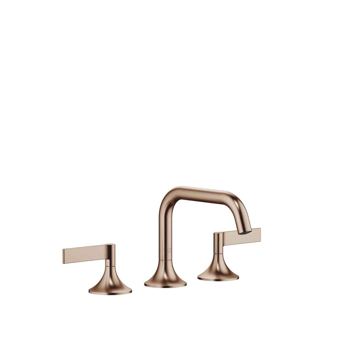 Dornbracht VAIA Üç Delikli Lavabo Bataryası, Kumandalı Süzgeçli — Fırçalanmış Bronz (PVD)