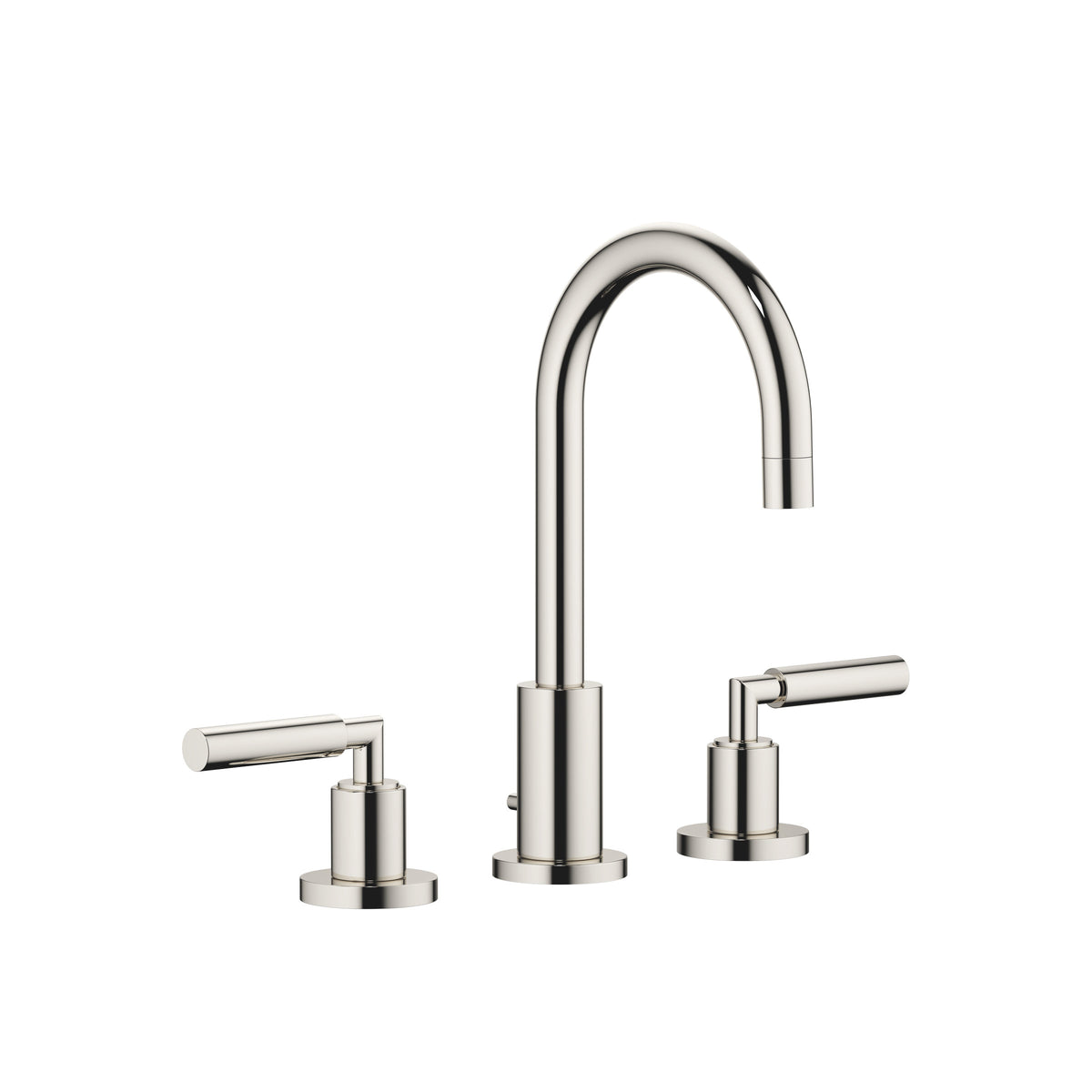 Dornbracht TARA Üç Delikli Lavabo Bataryası, Kumandalı Süzgeçli — Platin