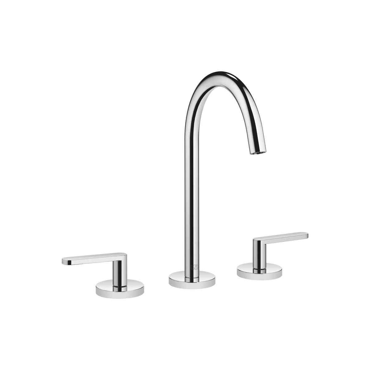 Dornbracht META Üç Delikli Lavabo Bataryası, Kumandalı Süzgeçli — Krom