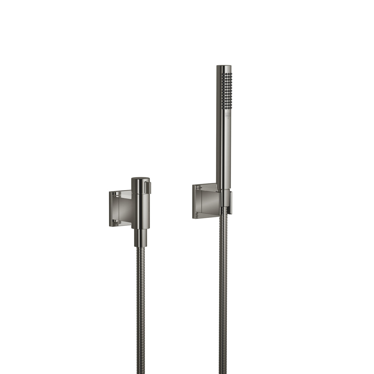 Dornbracht SERIES SPECIFIC El Duşu Seti Ayrı Rozetli Debi Ayarlı FlowReduce — Koyu Krom
