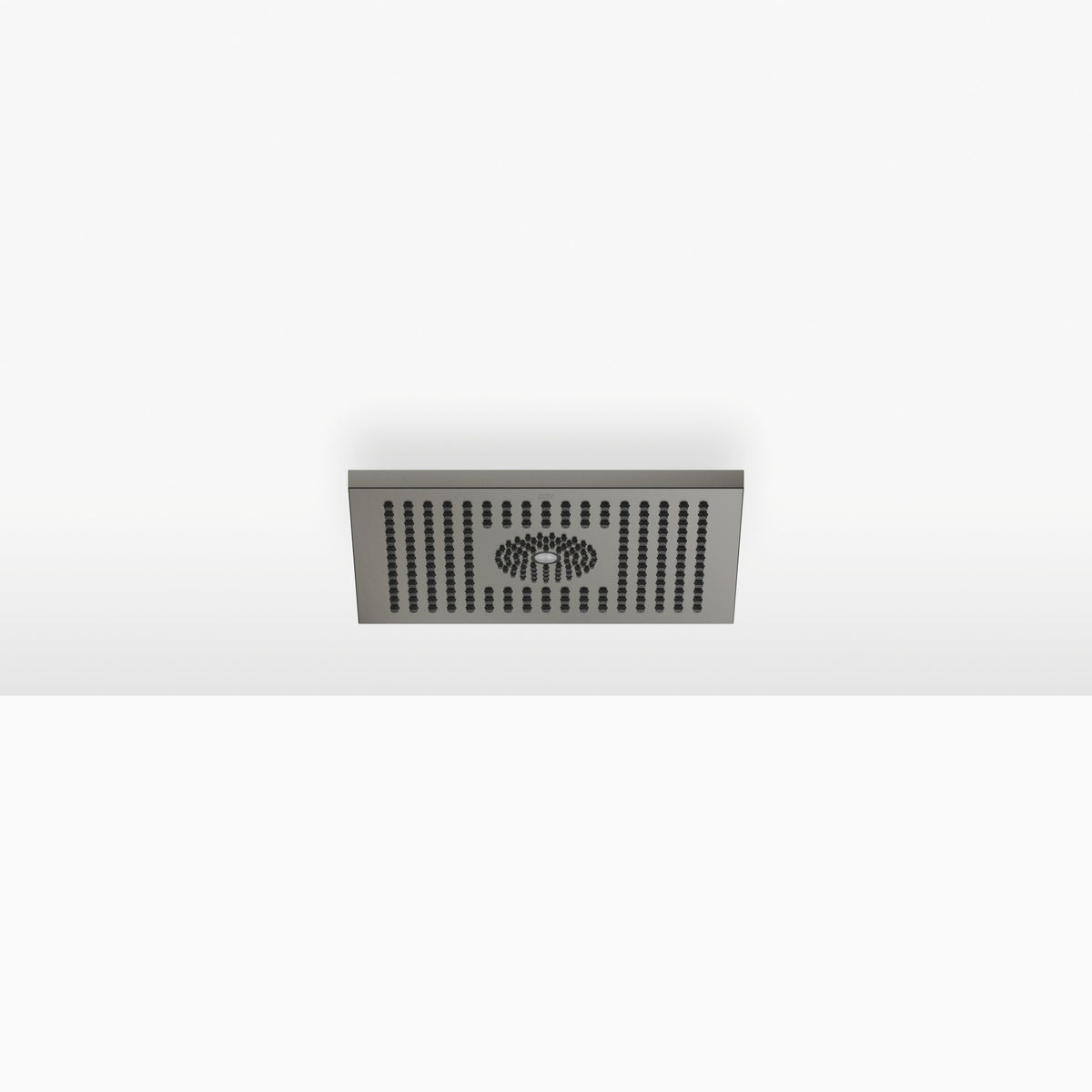 Dornbracht SERIES SPECIFIC Tepe Duşu Tavan Sıva Üstü, Işıklı 300 x 240 mm — Fırçalanmış Koyu Platin