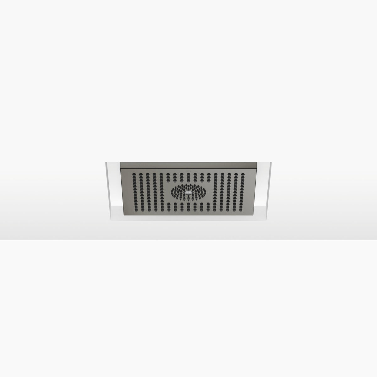 Dornbracht SERIES SPECIFIC Tepe Duşu Tavana Gömme, Işıklı 300 x 240 mm — Fırçalanmış Koyu Platin