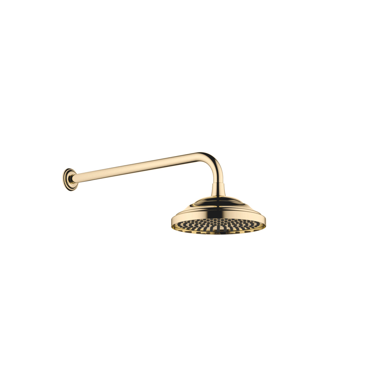 Dornbracht MADISON Tepe Duşu Duvara Sabitlemeli FlowReduce 200 mm — Durabrass (23 ayar Altın)