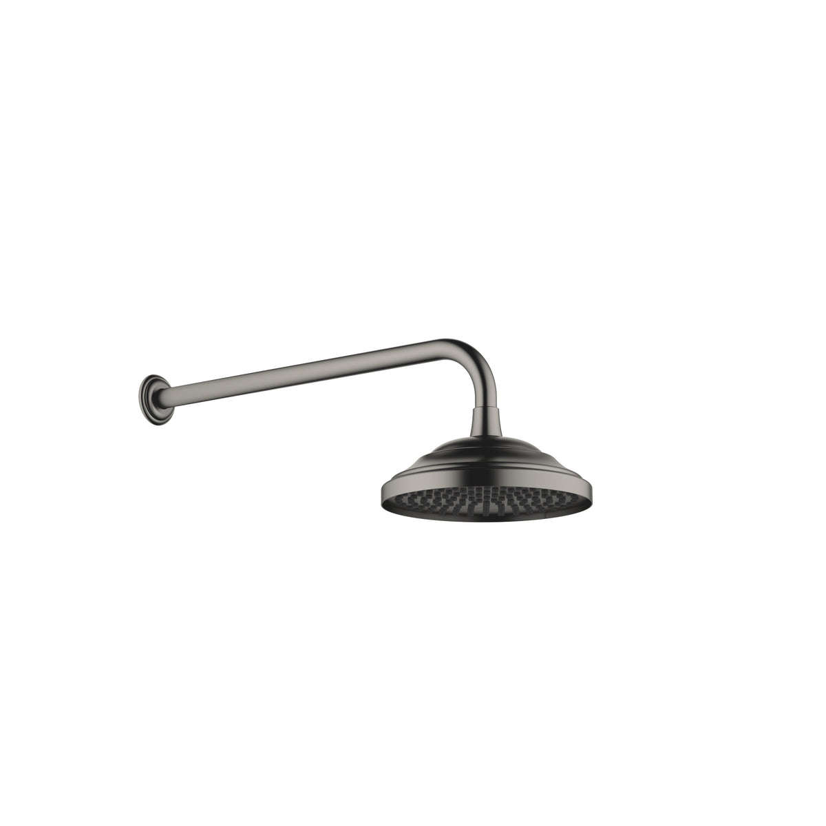 Dornbracht MADISON Tepe Duşu Duvara Sabitlemeli FlowReduce 200 mm — Fırçalanmış Koyu Platin