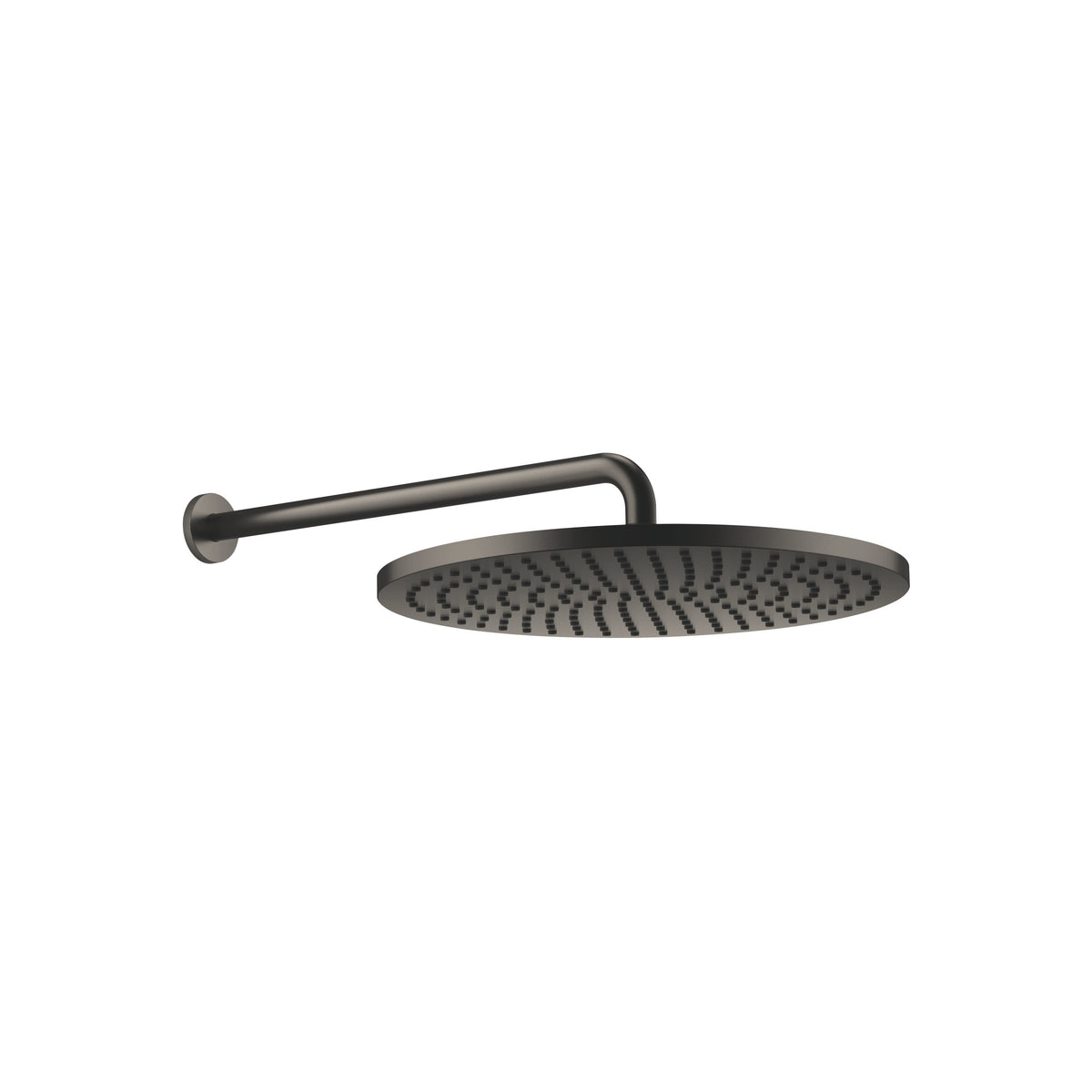 Dornbracht SERIES SPECIFIC Tepe Duşu Duvara Sabitlemeli FlowReduce 400 mm — Fırçalanmış Koyu Platin