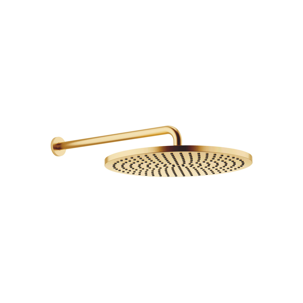 Dornbracht SERIES SPECIFIC Tepe Duşu Duvara Sabitlemeli 400 mm — Fırçalanmış Durabrass (23 ayar Altın)