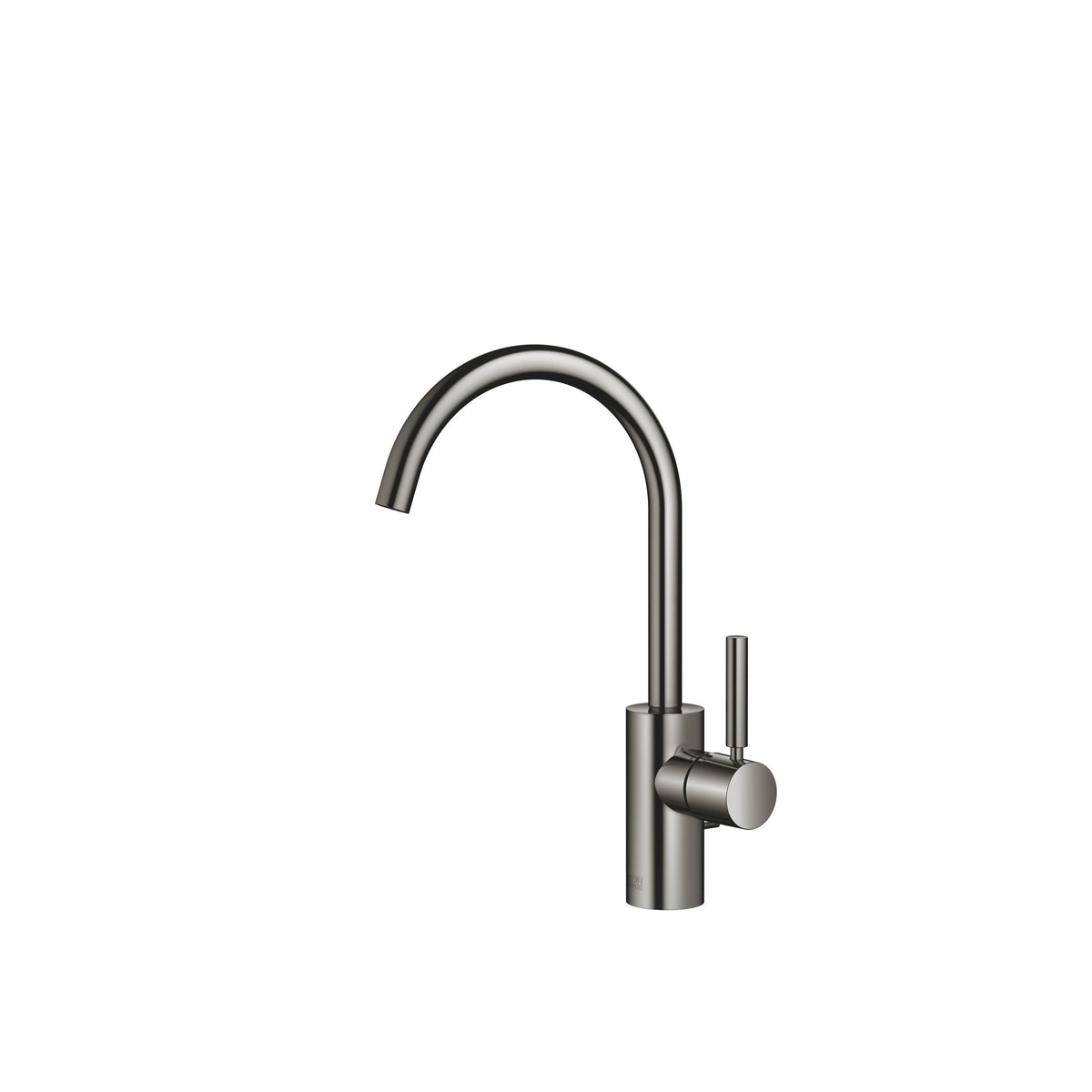 Dornbracht META Tek Kollu Lavabo Bataryası, Kumandalı Süzgeçli — Koyu Krom