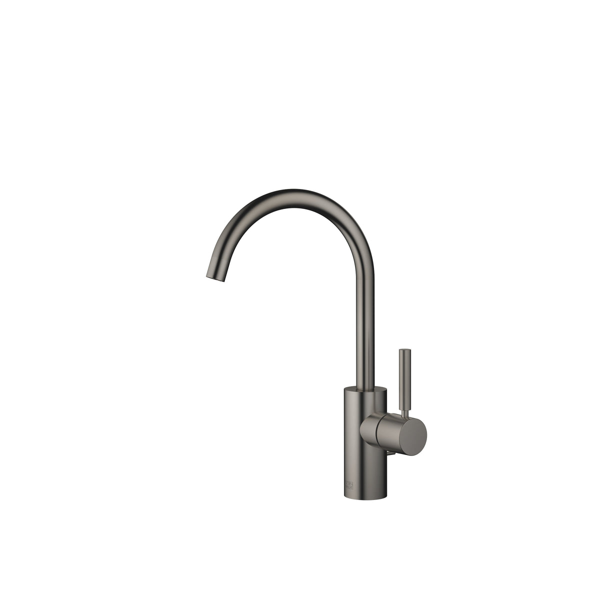 Dornbracht META Tek Kollu Lavabo Bataryası, Kumandalı Süzgeçli — Fırçalanmış Koyu Platin