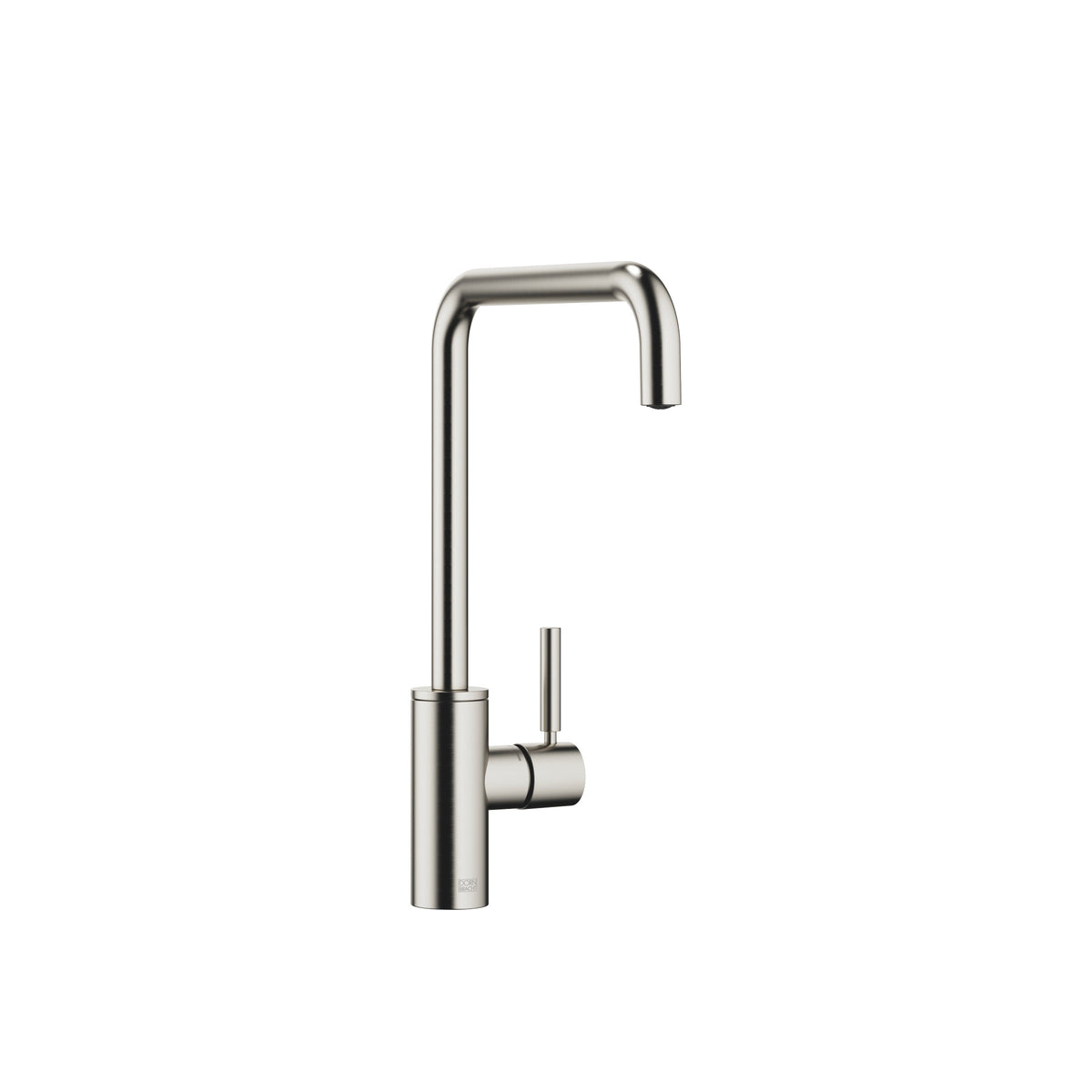 Dornbracht META SQUARE Tek Kollu Batarya — Fırçalanmış Platin