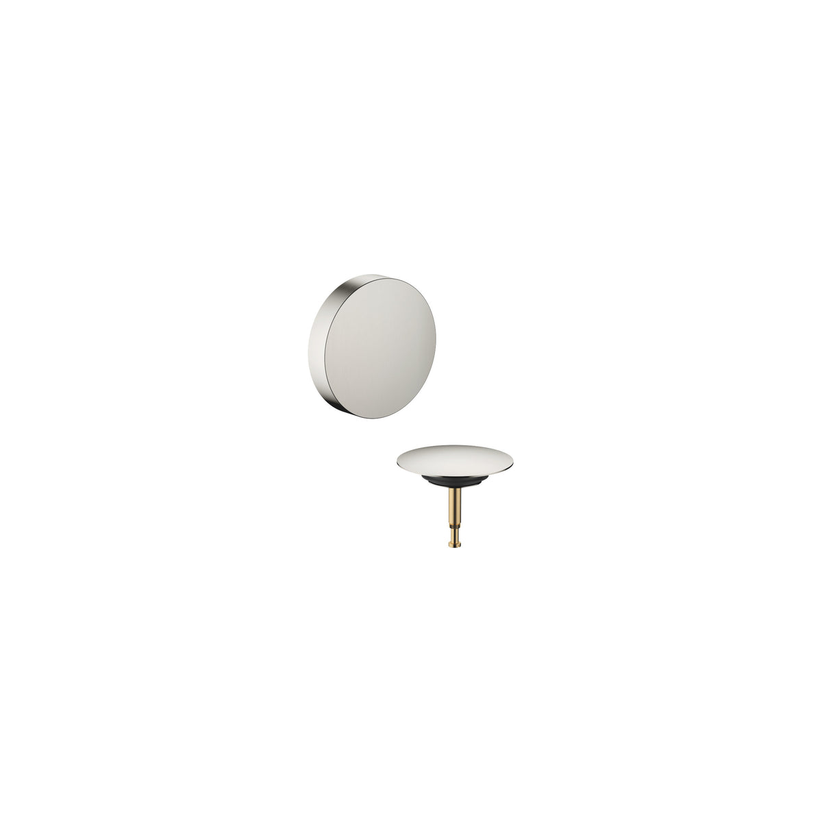 Dornbracht SERIES-VARIOUS Kumandalı Süzgeç ve Taşma Seti — Fırçalanmış Platin