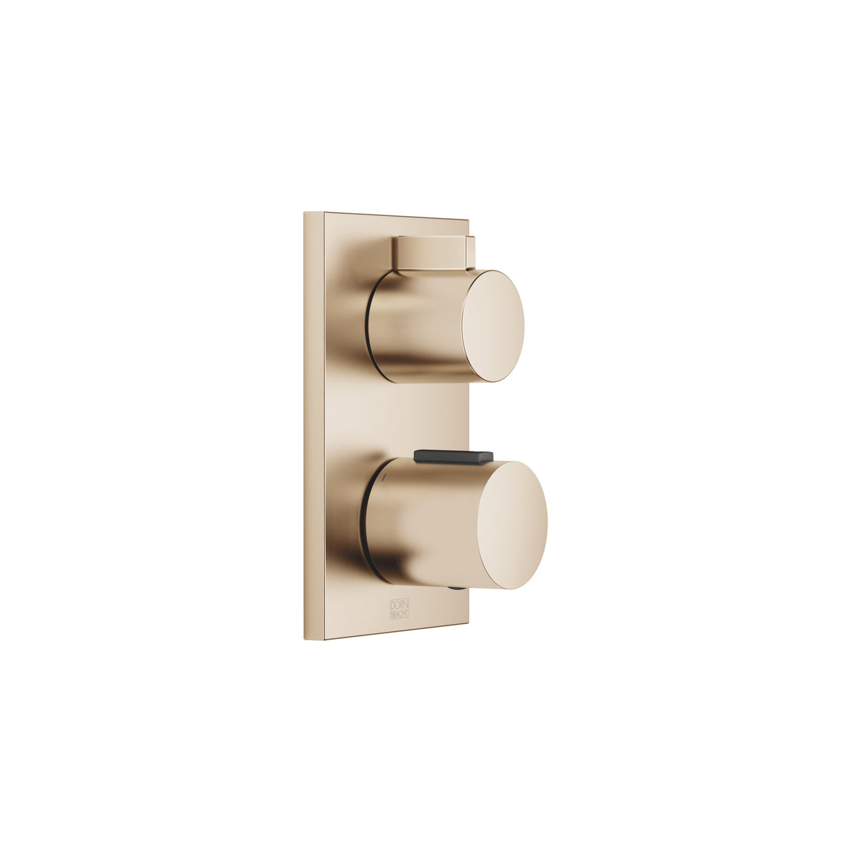 Dornbracht SERIES SPECIFIC Ankastre Termostat, Tek Fonksiyonlu Ara Musluklu — Fırçalanmış Şampanya (22 ayar Altın)