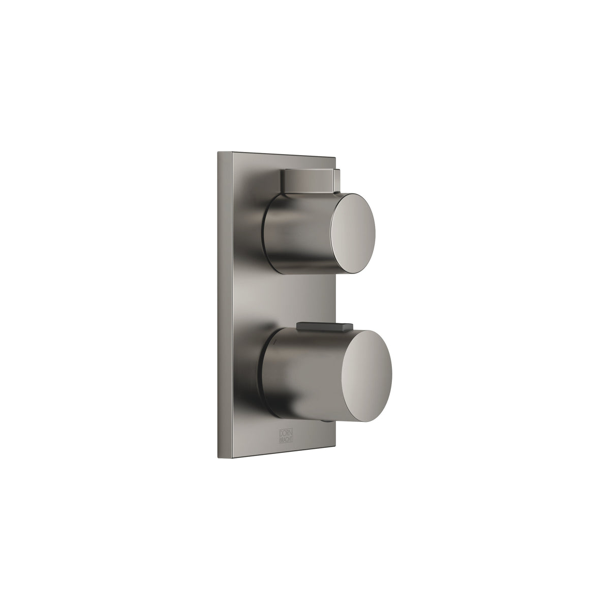 Dornbracht SERIES SPECIFIC Ankastre Termostat, Tek Fonksiyonlu Ara Musluklu — Fırçalanmış Koyu Platin