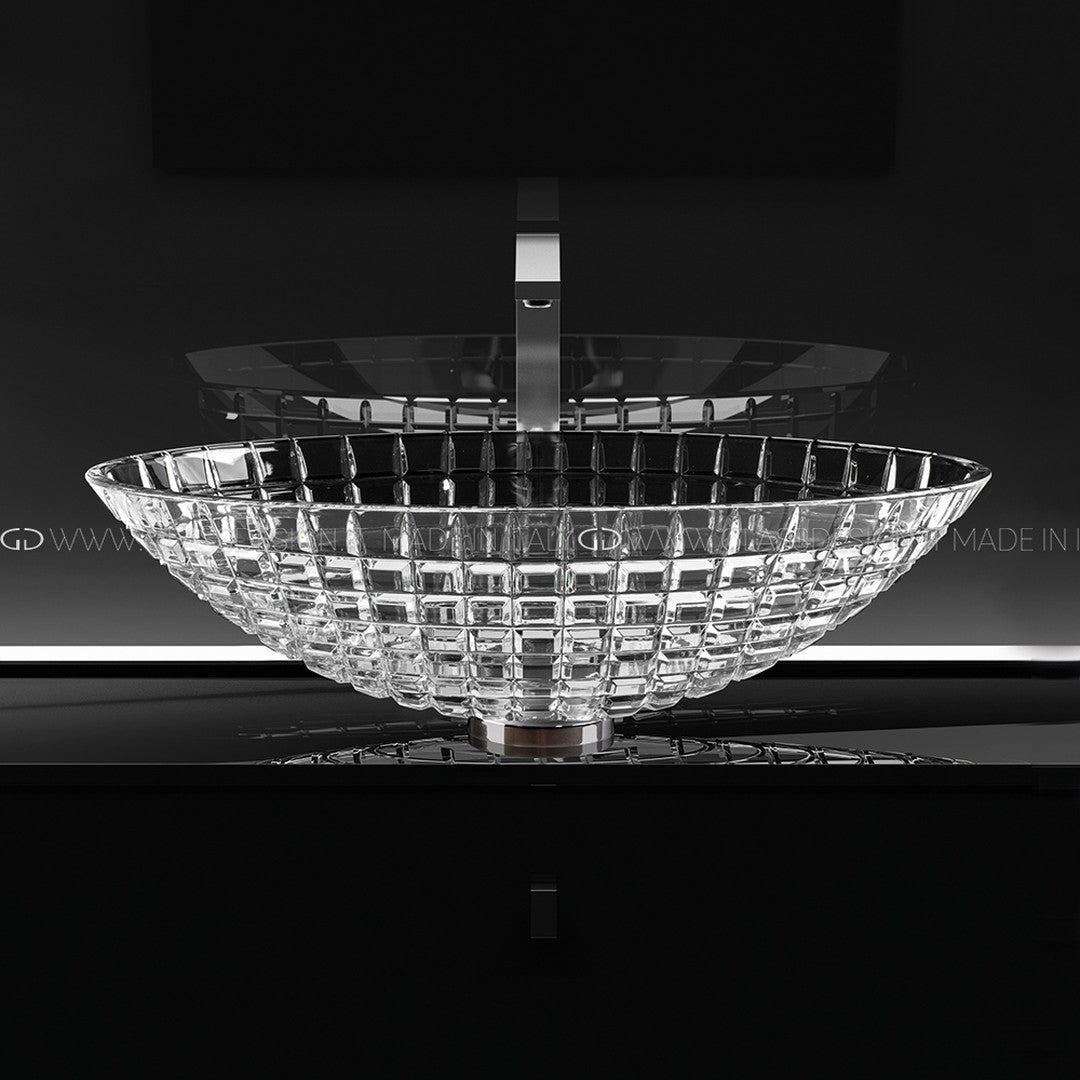 Glass Design Luxor: İtalyan Kristal Çanak Lavabo Koleksiyonu