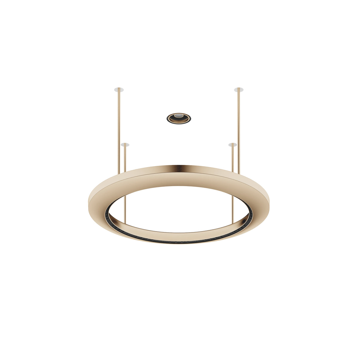 Dornbracht SERIES-VARIOUS AQUAHALO Yağmur Paneli — Fırçalanmış Şampanya (22 ayar Altın)