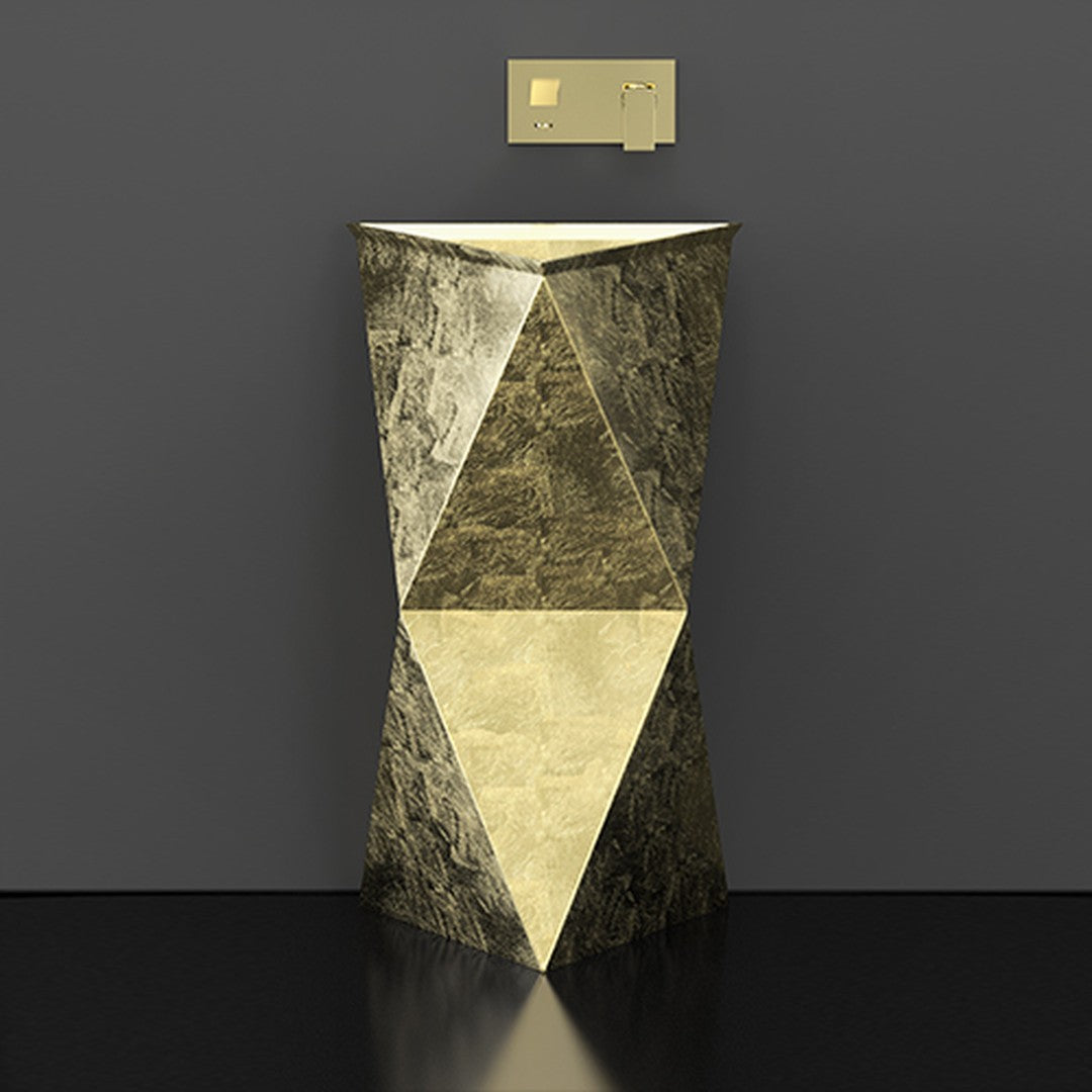 Glass Design Spazio: Altın Yaprak ve Seramikle Buluşan Lüks Lavabo Koleksiyonu