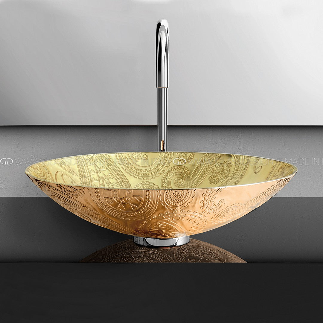 Glass Design Arabesque Lux: Kristal Çanak Lavabo Koleksiyonu