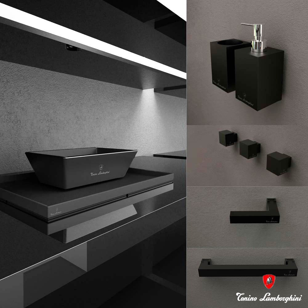 Glass Design x Tonino Lamborghini Loft Lüks Banyo Koleksiyonu