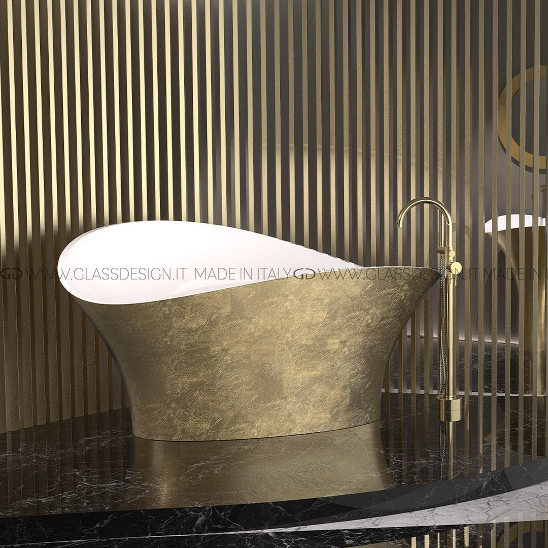 Glass Design Flower Style: İtalyan Seramik Lüks Banyo Koleksiyonu