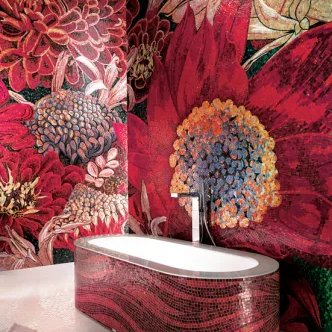 SICIS Flower Power: Sanatsal Mozaik Koleksiyonu ile Duvarlar Canlanıyor