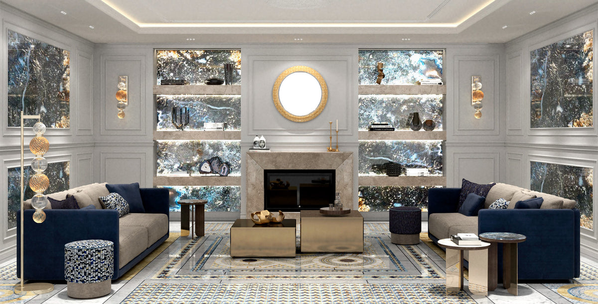 SICIS Marble Cosmati — SICIS Marble Cosmati mozaik uygulama örneği 2