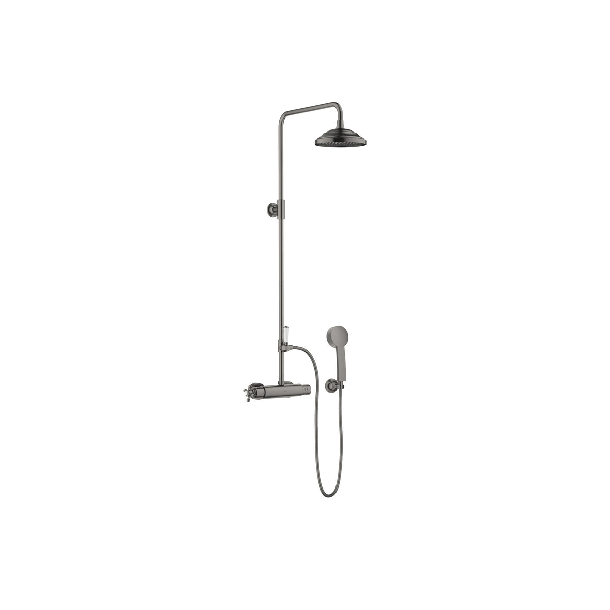 Dornbracht MADISON Duş Kolonu Duş Termostatlı 200 mm — Fırçalanmış Koyu Platin