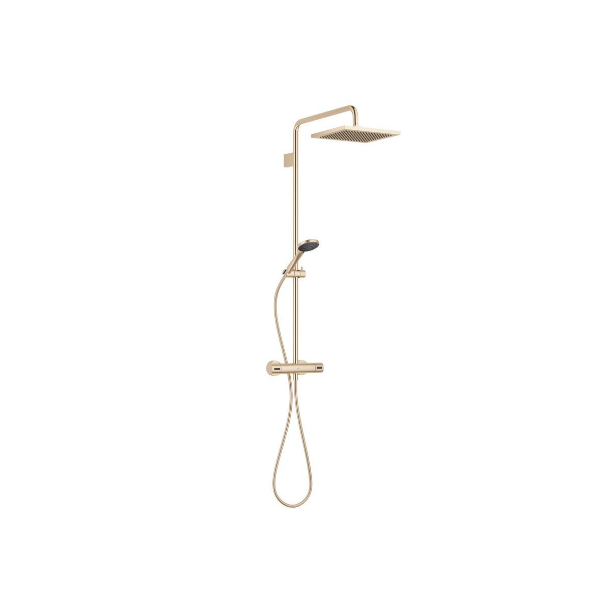 Dornbracht SERIES SPECIFIC Duş Kolonu Duş Termostatlı 300 x 240 mm — Fırçalanmış Açık Altın (PVD)