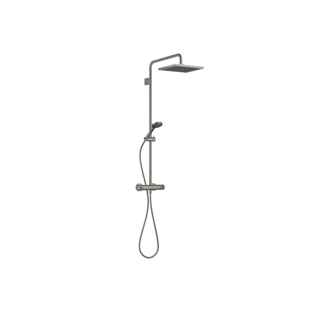 Dornbracht SERIES SPECIFIC Duş Kolonu Duş Termostatlı 300 x 240 mm — Fırçalanmış Koyu Platin
