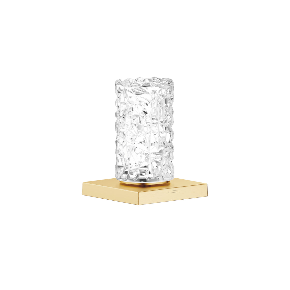 Dornbracht DORNBRACHT Kumanda Kolu Glass Design ICE Orta — Fırçalanmış Durabrass (23 ayar Altın)