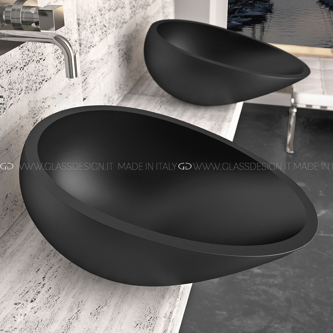 Glass Design Air Calacatta: Kristal Çanak Lavabo Koleksiyonu