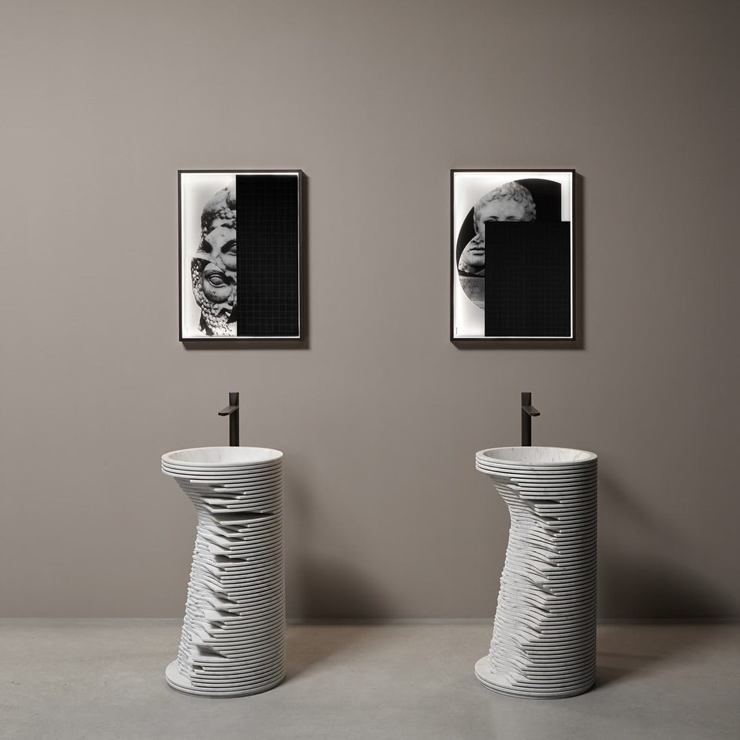 Antonio Lupi Introverso Ayaklı Taş Lavabo