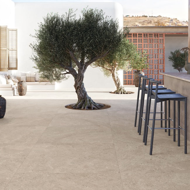 Inalco Petra: Doğal Kireçtaşı Dokulu İndüksiyonlu Porselen Yüzey