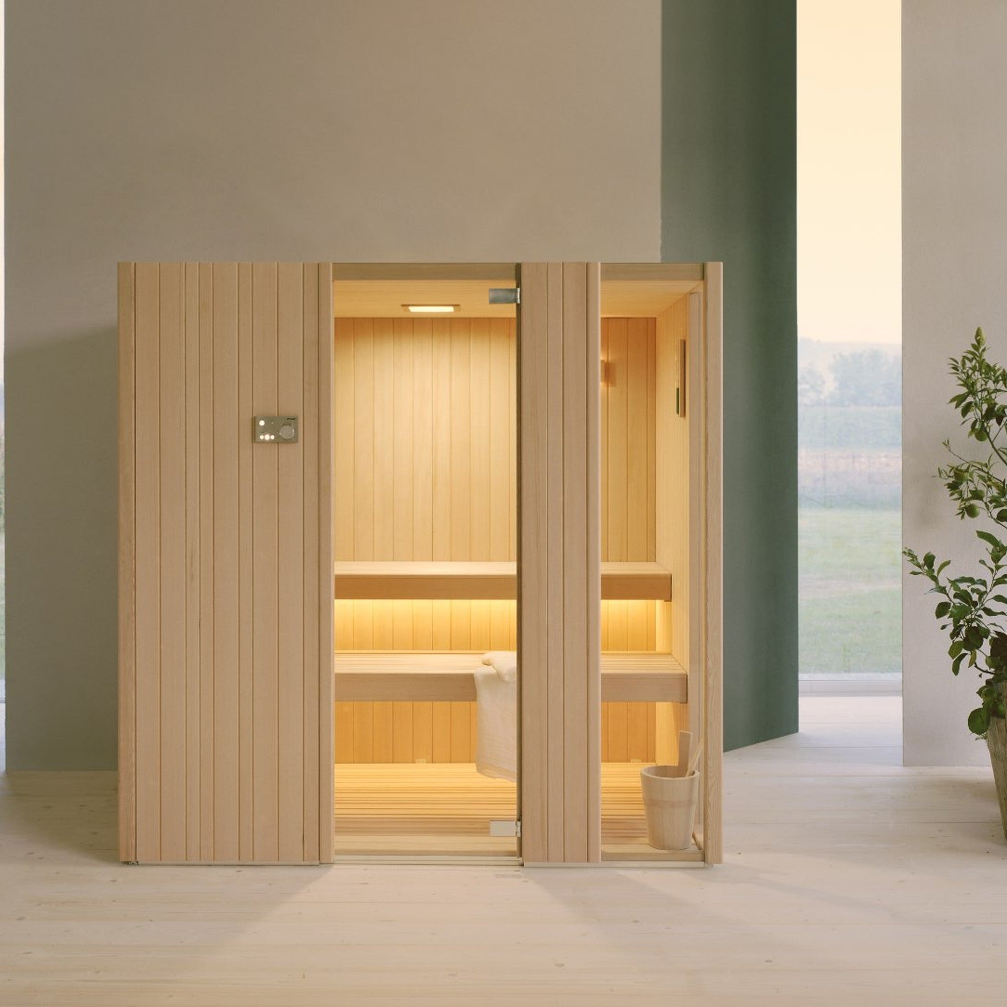 Effe Auki Sauna: Cam ve Ahşabın Lüks Buluşması