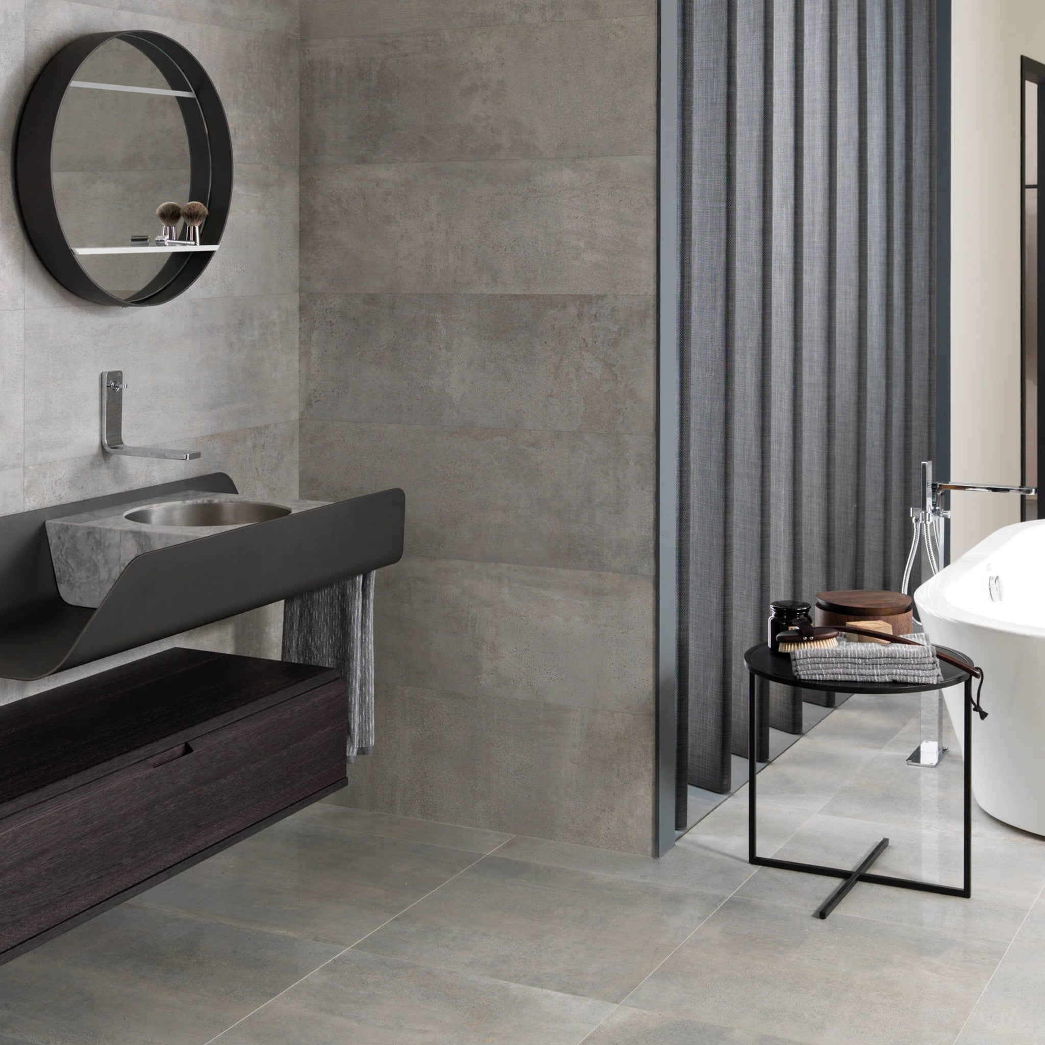 GAMA Decor Duna: Granit ve Alüminyumun Buluştuğu Banyo Mobilyası