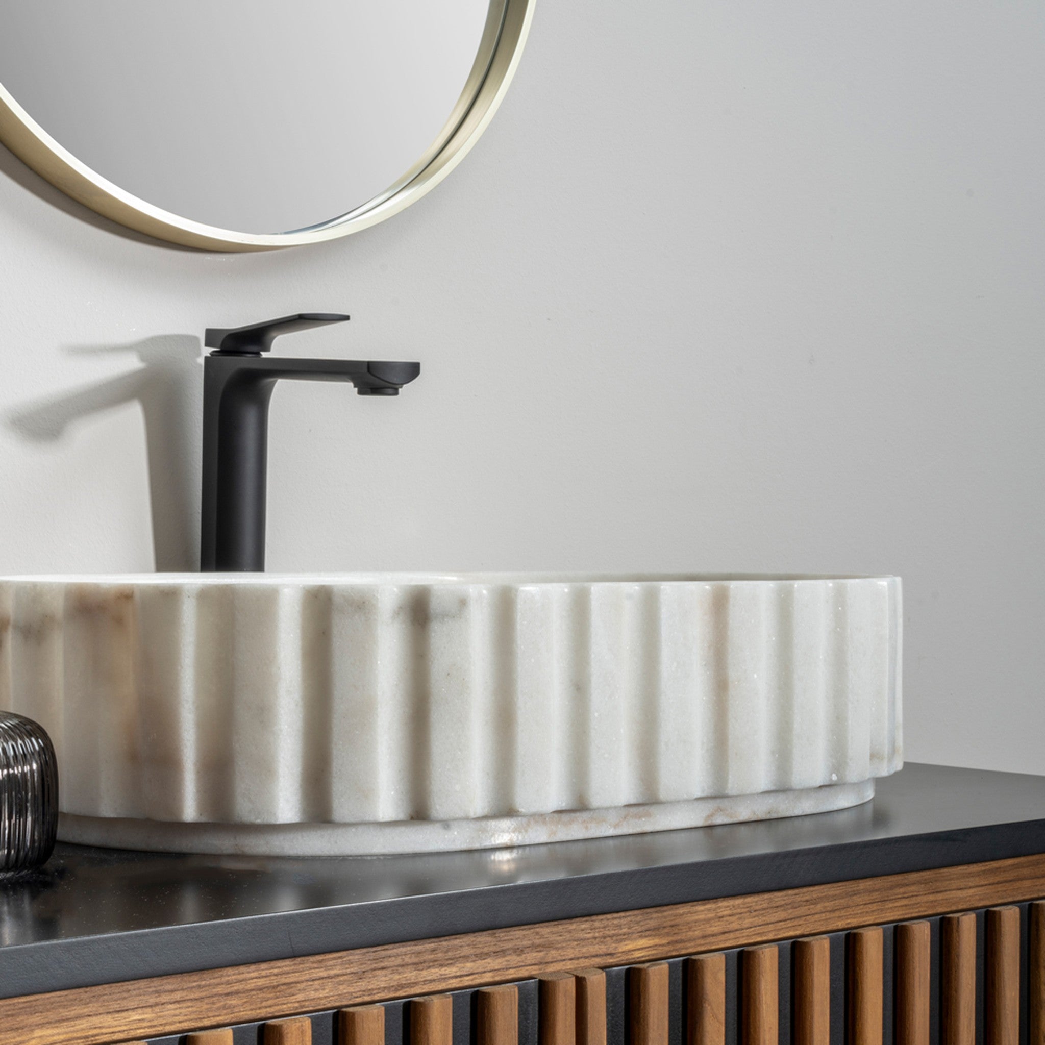 Cipì Moon White Mermer Lavabo Koleksiyonu | Doğal Taşın Zarafeti