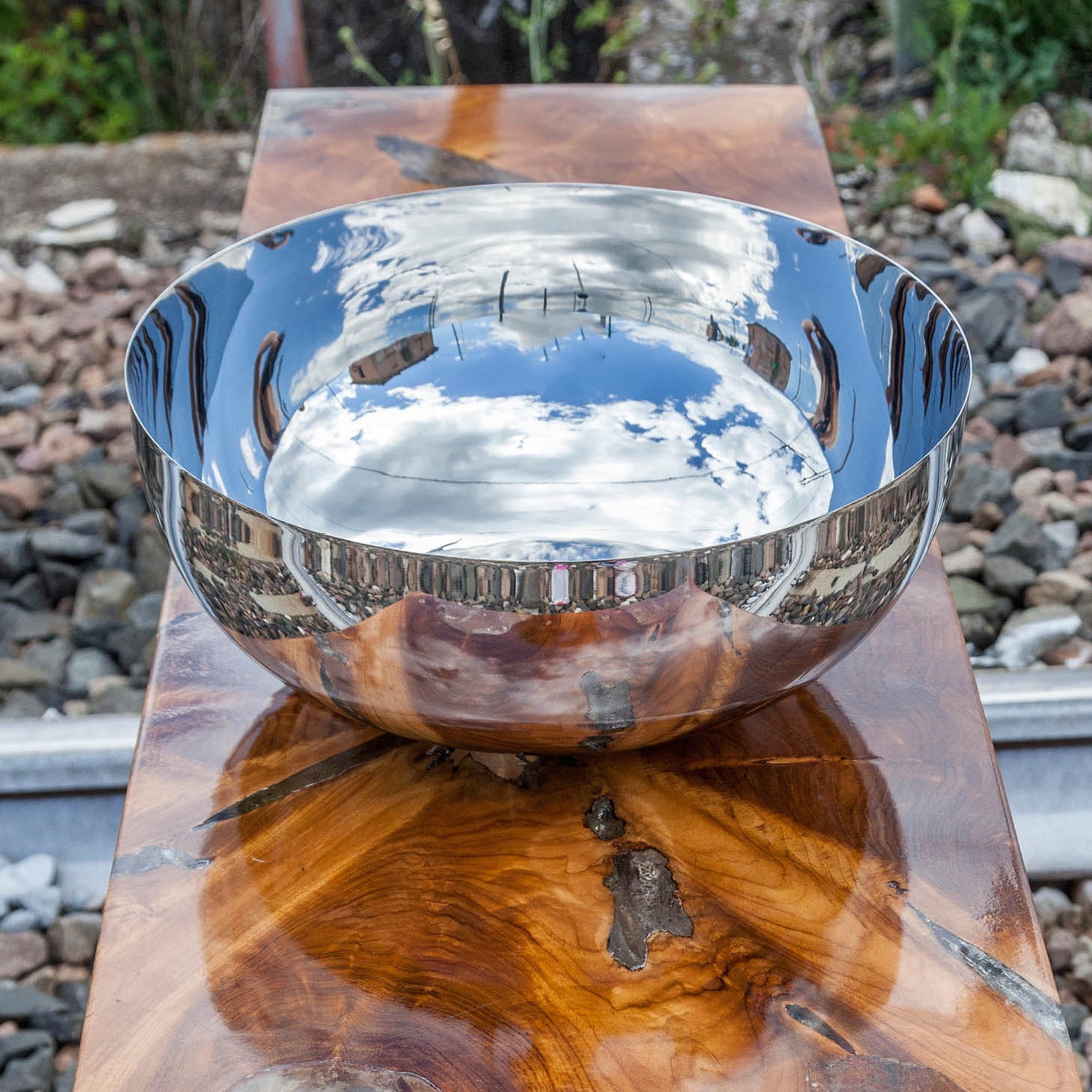 Cipì Loft Metal Lavabo: Krom Kâse Formuyla Tezgah Üstü Zarafet
