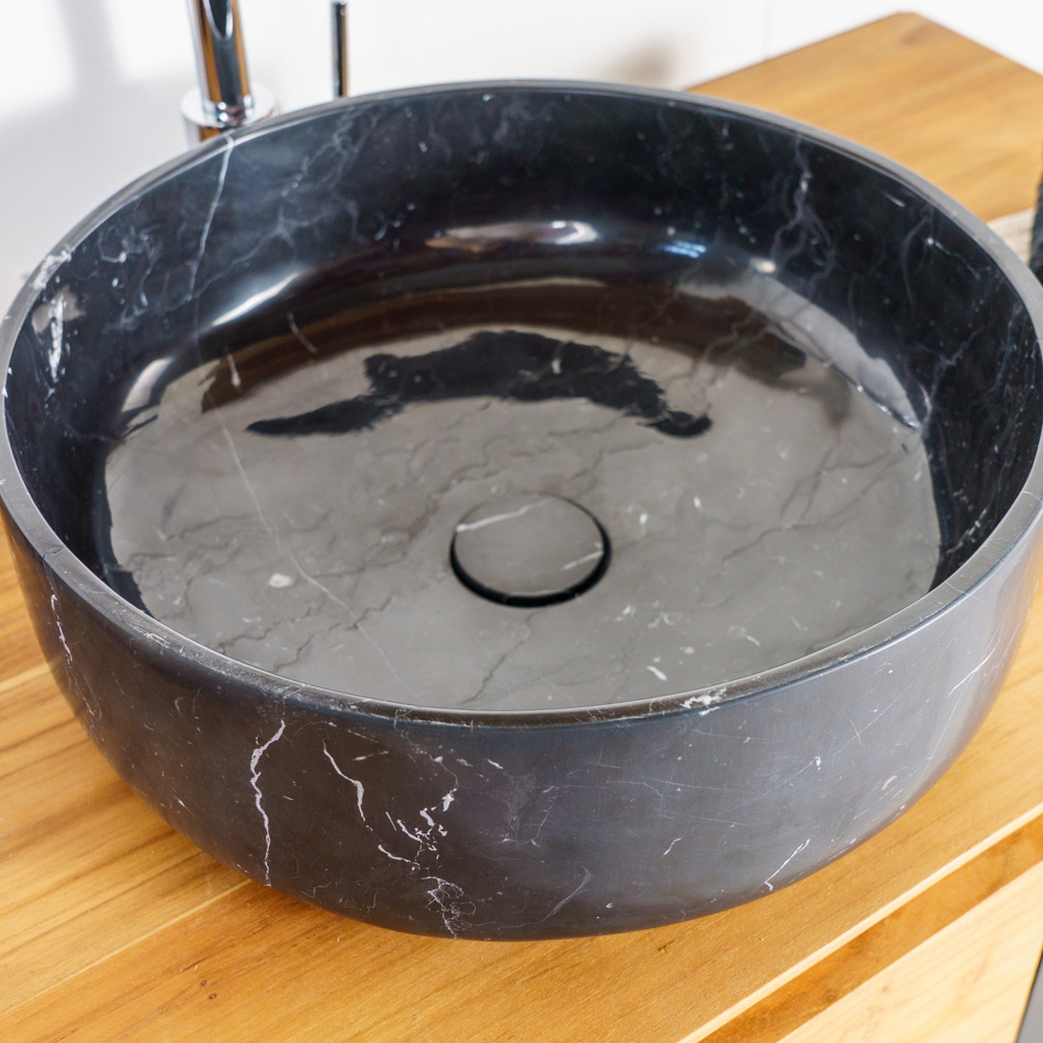 Cipì Nero Marquinia Mermer Lavabo Koleksiyonu | Saf Zarafet