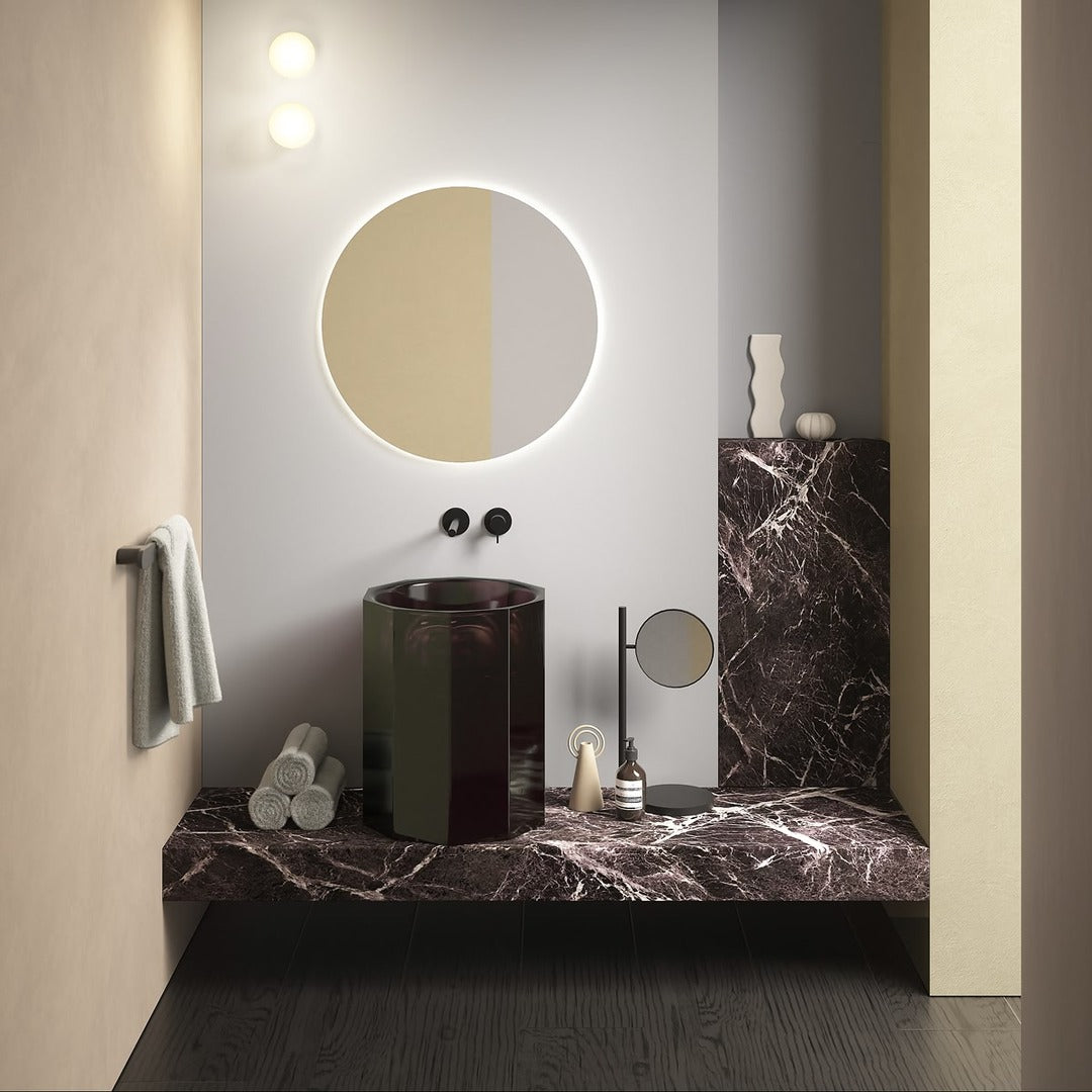 Antonio Lupi Vitreo Ayaklı LED Lavabo