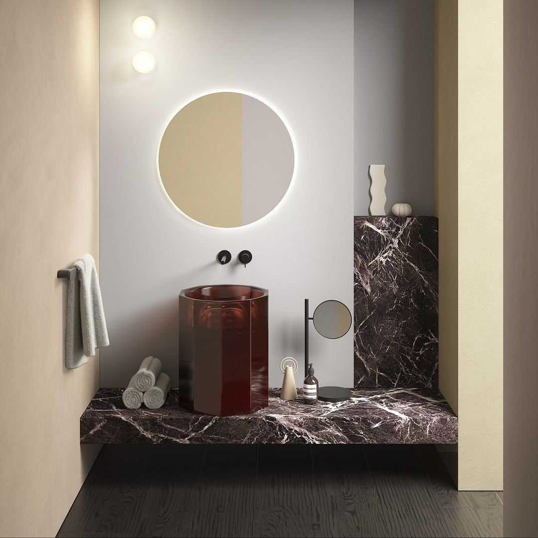 Antonio Lupi Vitreo Ayaklı LED Lavabo