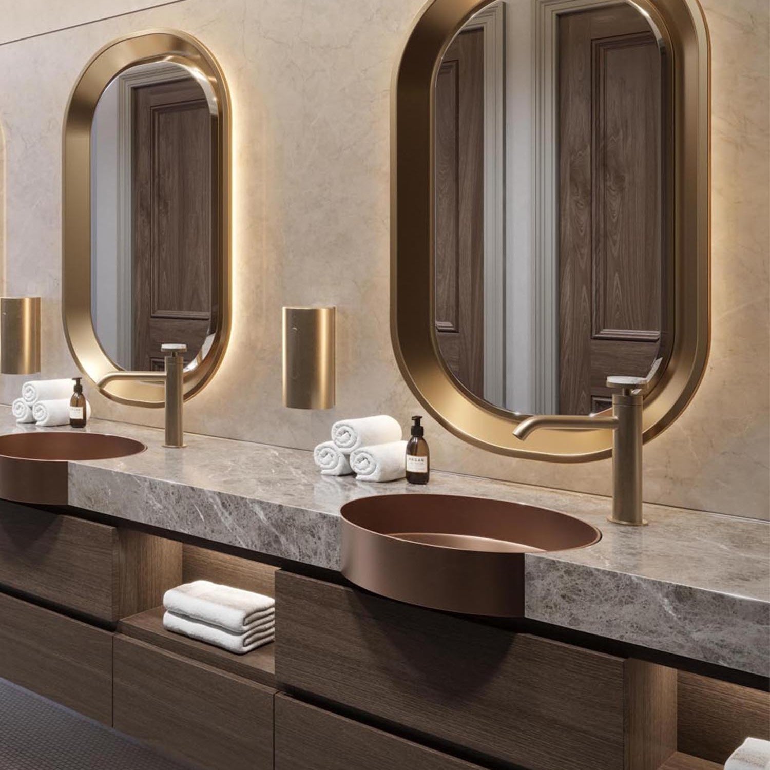 THG Paris Yoko Howlite: Mermer Dokunuşlu Lüks Banyo Armatürü