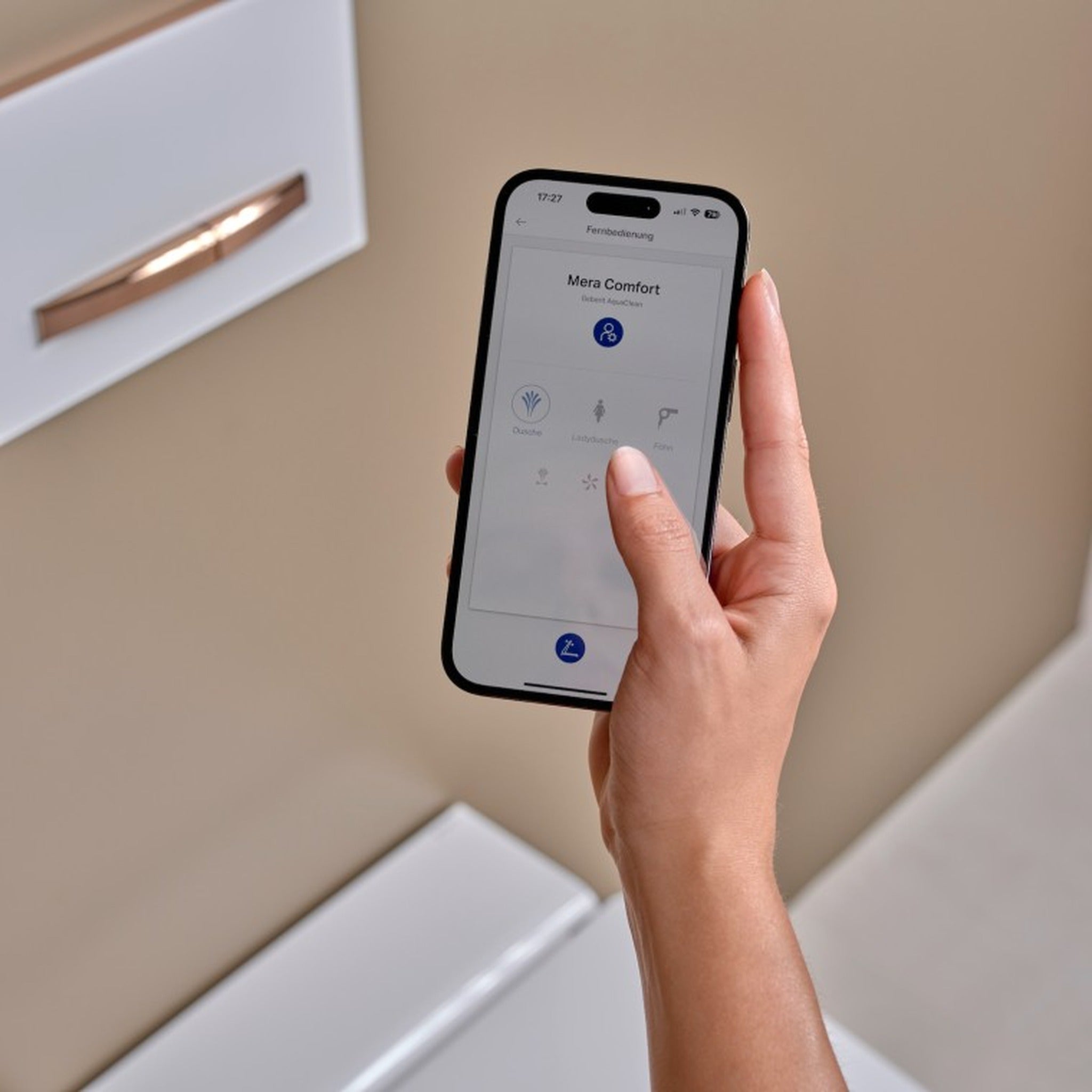 Geberit AquaClean Mera Mobil Uygulama Kontrolü