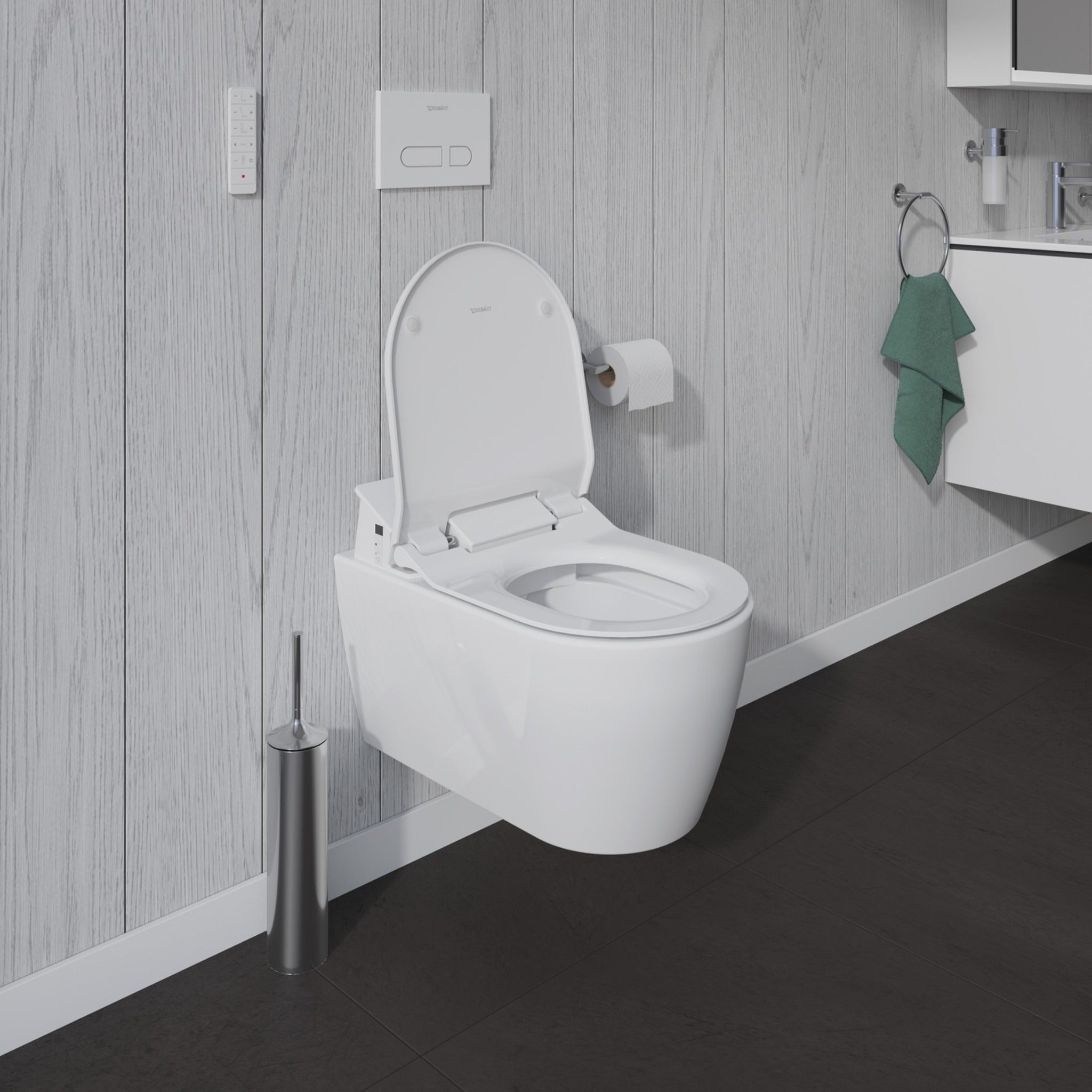 Duravit SensoWash Slim — Kapak Açık