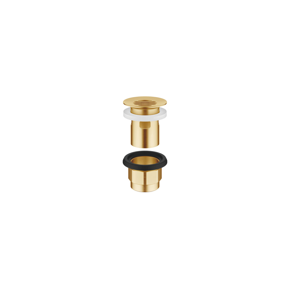 Dornbracht SERIES-VARIOUS Izgaralı Süzgeç 1 1/4" — Fırçalanmış Durabrass (23 ayar Altın)