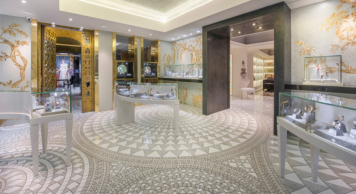 SICIS Marble Cosmati — SICIS Marble Cosmati mozaik uygulama örneği 4