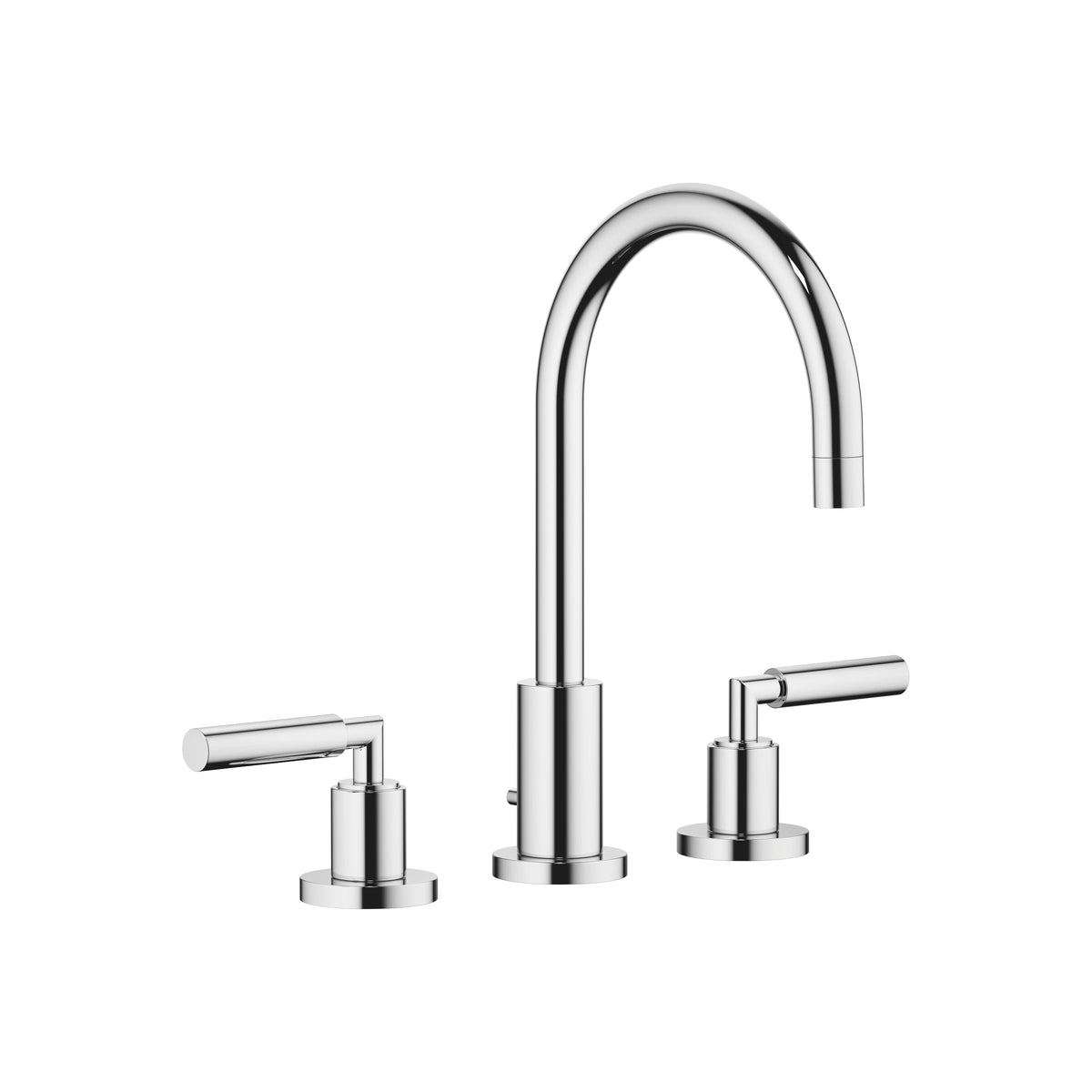 Dornbracht TARA Üç Delikli Lavabo Bataryası, Kumandalı Süzgeçli — Krom