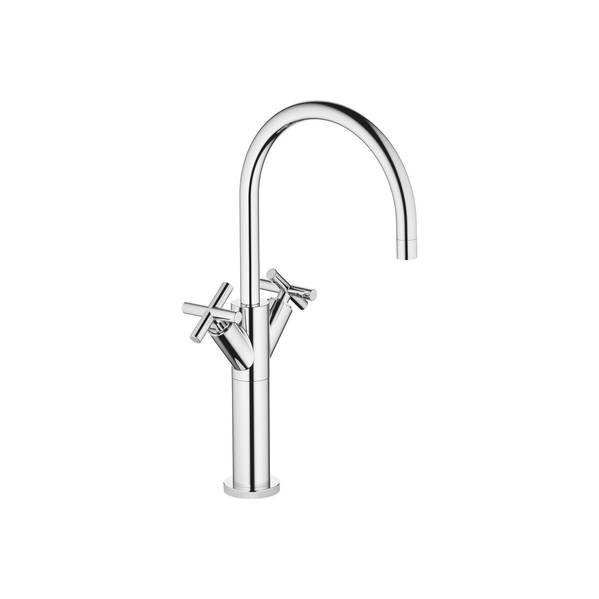 Dornbracht TARA Tek Delikli Yüksek Tabanlı Lavabo Bataryası, Süzgeçsiz — Krom