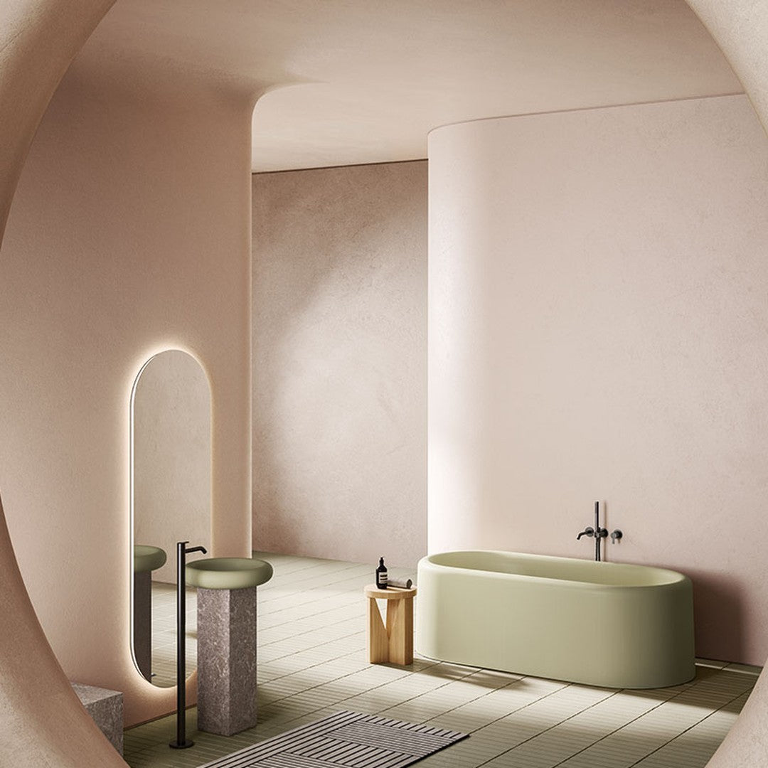 Inbani Ease Lavabo: Emperador Mermer ile Tanışan Saf Zarafet